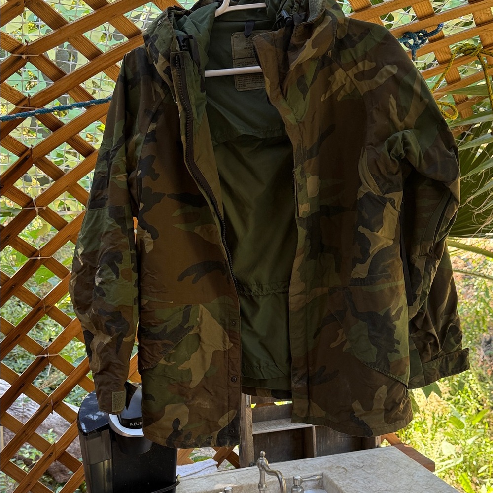 USA Military Gortex Camouflage Hooded Parka.